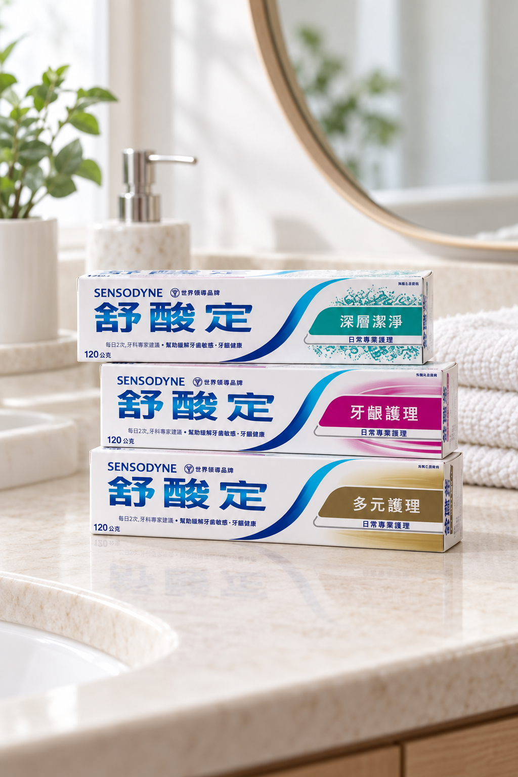 舒酸定 長效抗敏牙膏3+1組