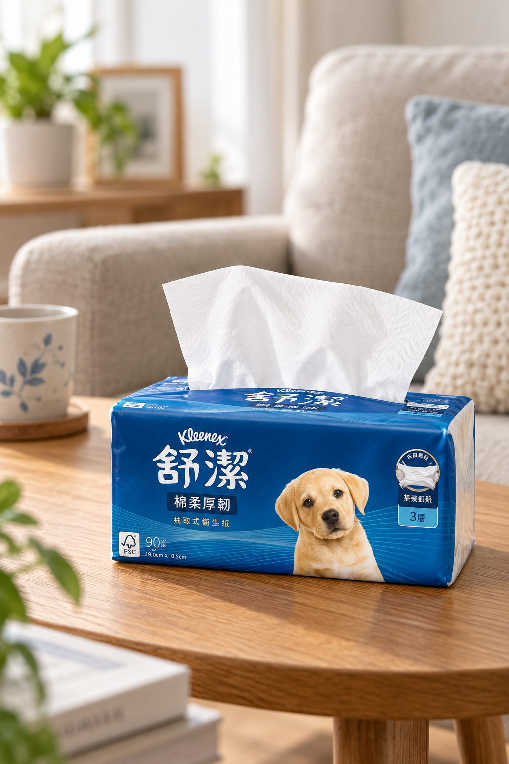 【Kleenex 舒潔】棉柔厚韌(三層)抽取衛生紙 110抽x30包/箱(箱購)